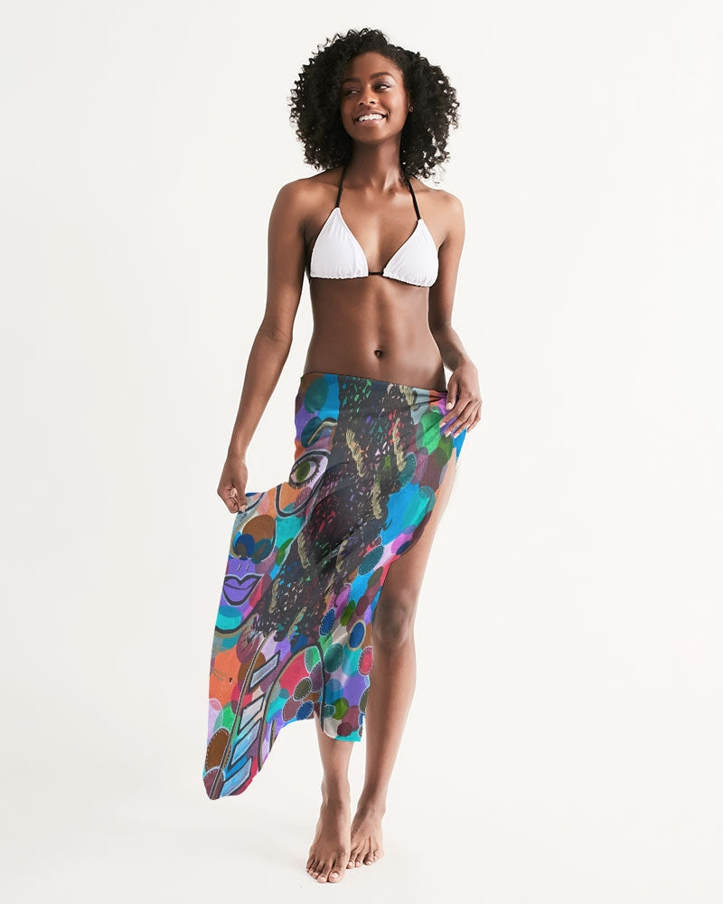 Bestie All-Over Print Swim Cover Up