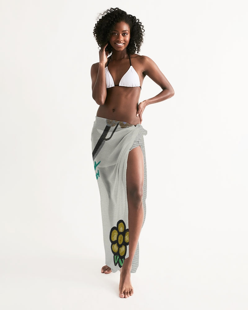 Daisy Diva Print All-Over Print Swim Cover Up