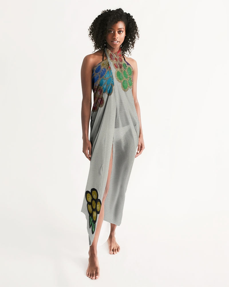 Daisy Diva Print All-Over Print Swim Cover Up