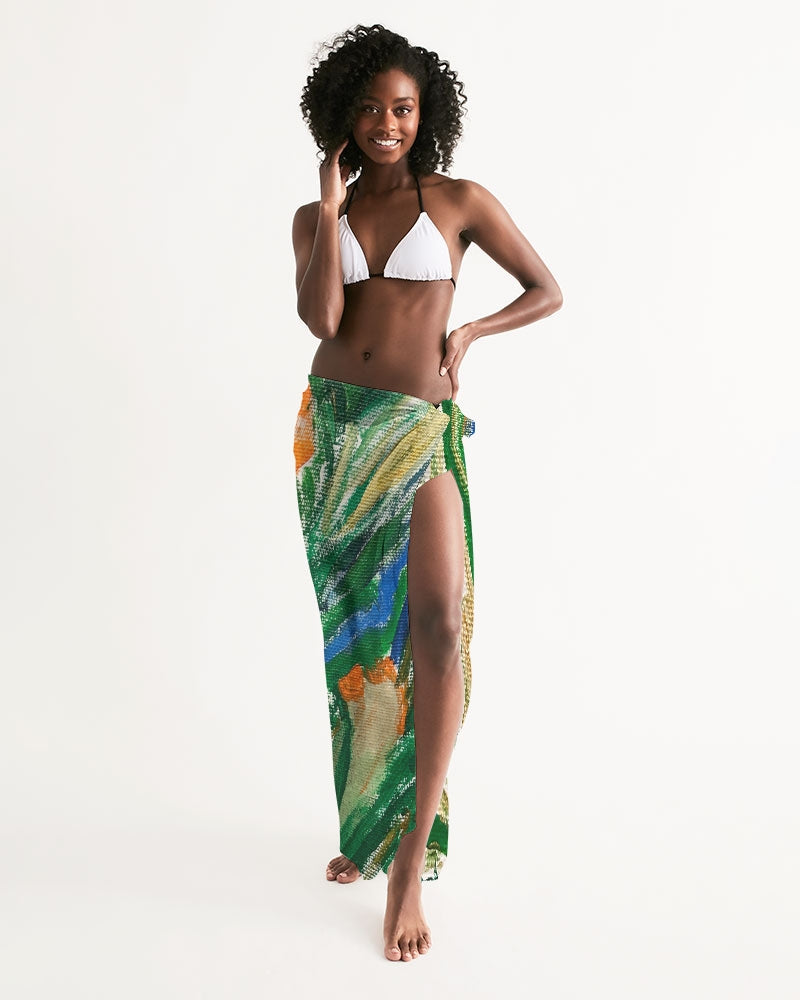 Color Garden All-Over Print Swim Cover Up