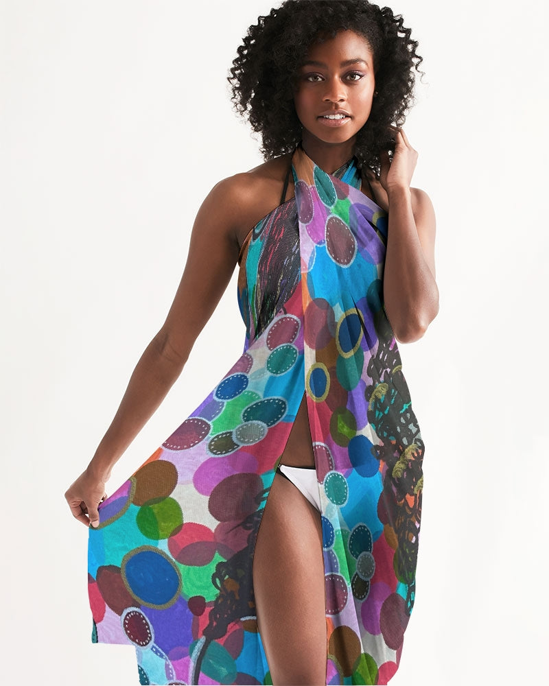 Bestie All-Over Print Swim Cover Up