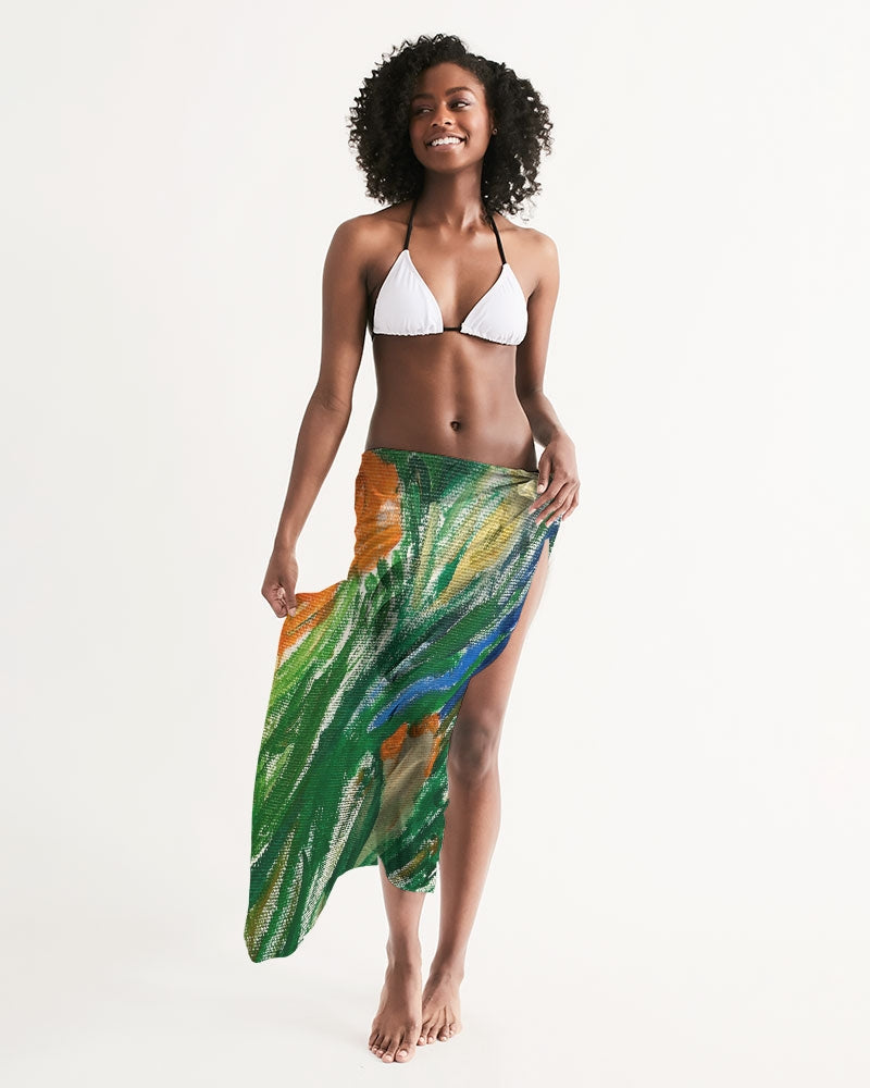 Color Garden All-Over Print Swim Cover Up